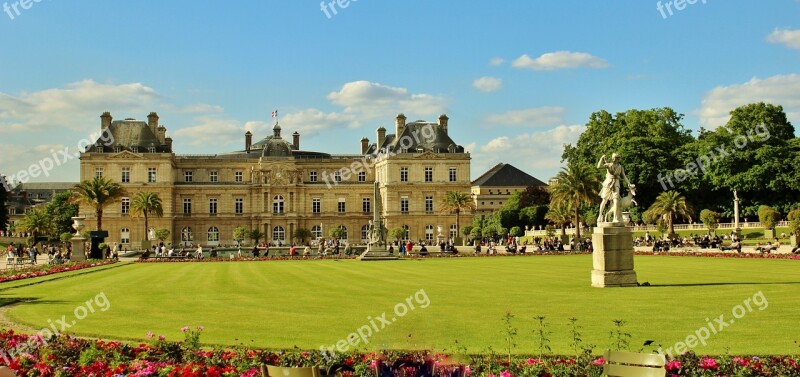 Paris France Landmark Sky Clouds