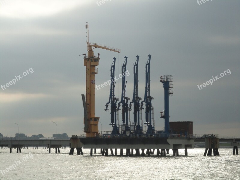 William Port Jadeweserport Haunted Harbor Sea North Sea