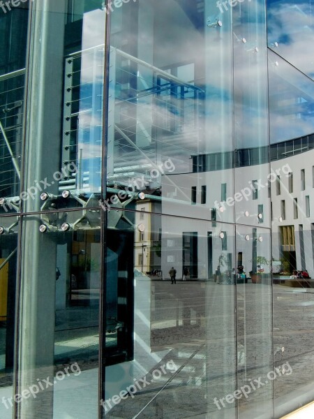 Architecture Glass Modern Mirroring Sky