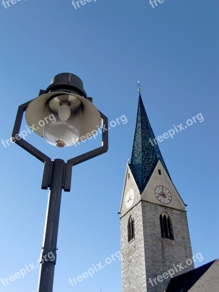 Church Gothic Bell Tower Sky Lamp Lantern