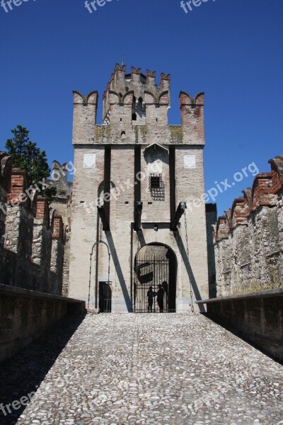 Lake Garda Castle Italy Old Free Photos