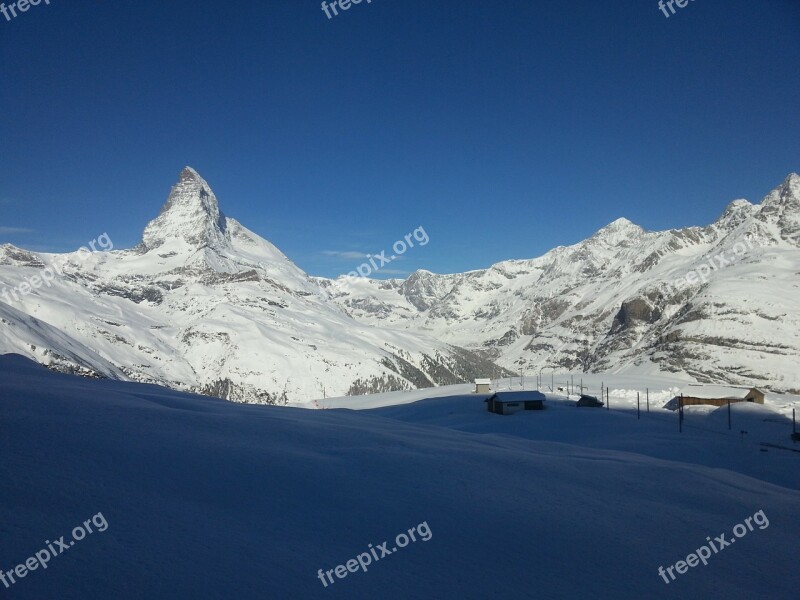 Swiss Zermatt Matterhorn Free Photos