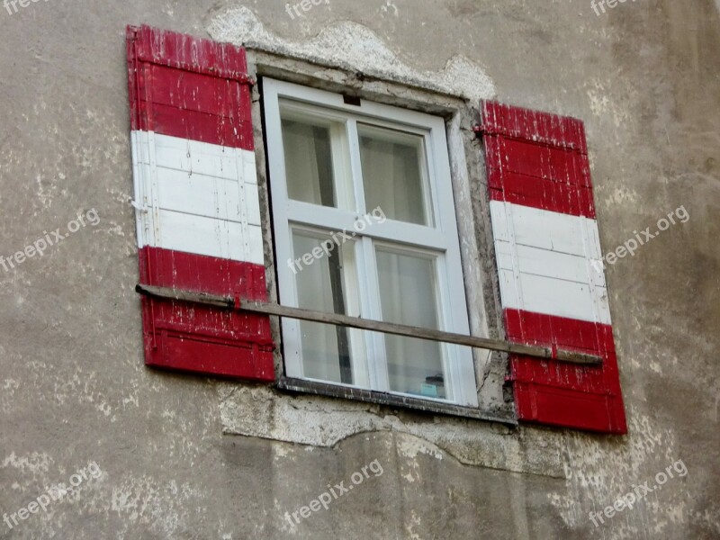 Window Shutter Red Hauswand Free Photos