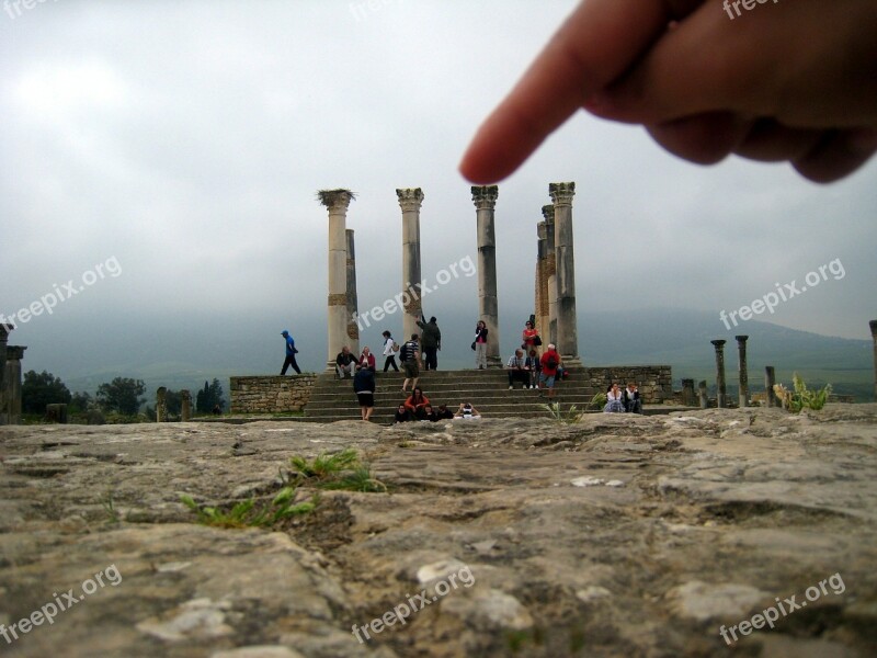 Hand Of God Temple Columnar Funny Antique