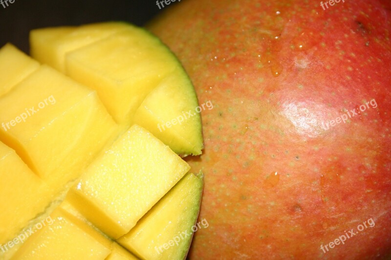 Mango Fruit Eat Food Nutrition