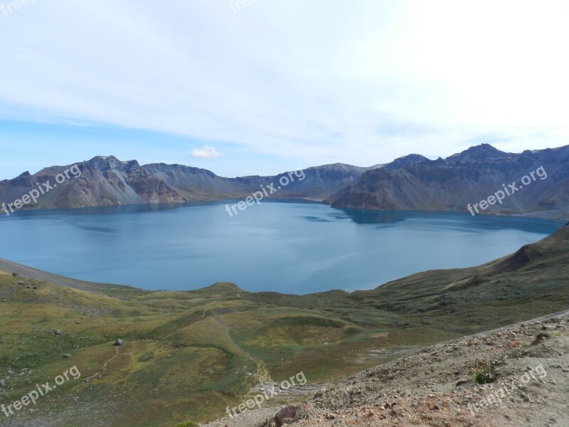 Mt Paektu The Heavens And The Earth North Korea Free Photos