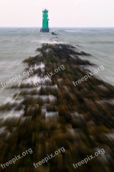 Lighthouse Beacon Ocean Tower Maritime