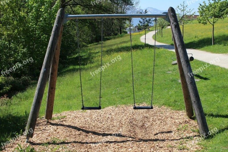 Chains Swing Swing Rock Playground Swing Device