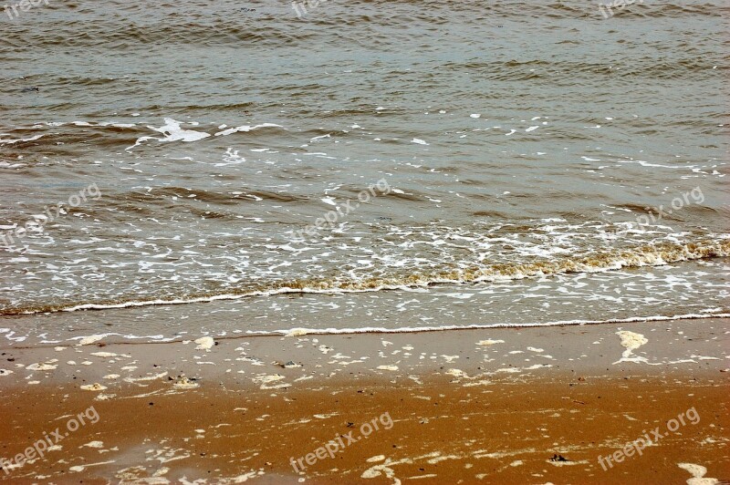 North Sea Sea Beach Water Spray