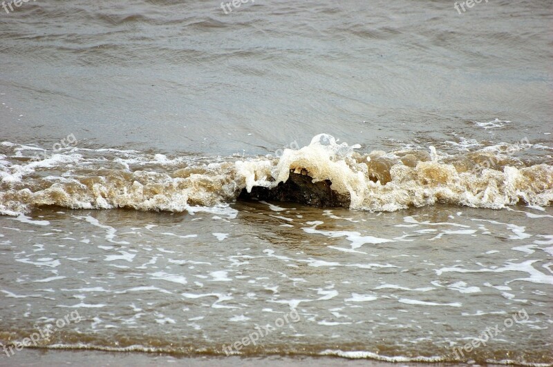 North Sea Sea Beach Water Spray