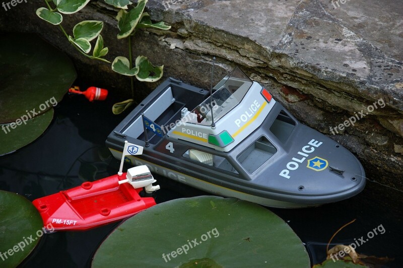 Boat Toys Plastic Boat Garden Pond Leaves