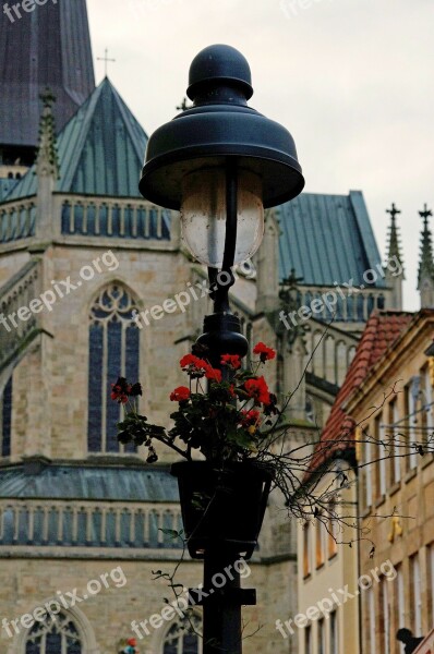 Osnabrück Street Lamp Church Free Photos