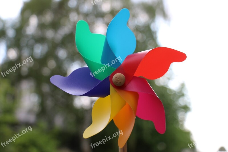 Pinwheel Colorful Wind Turn Children