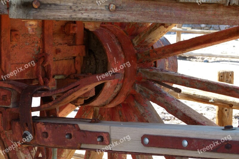 Old Wooden Wagon Transportation Western Style