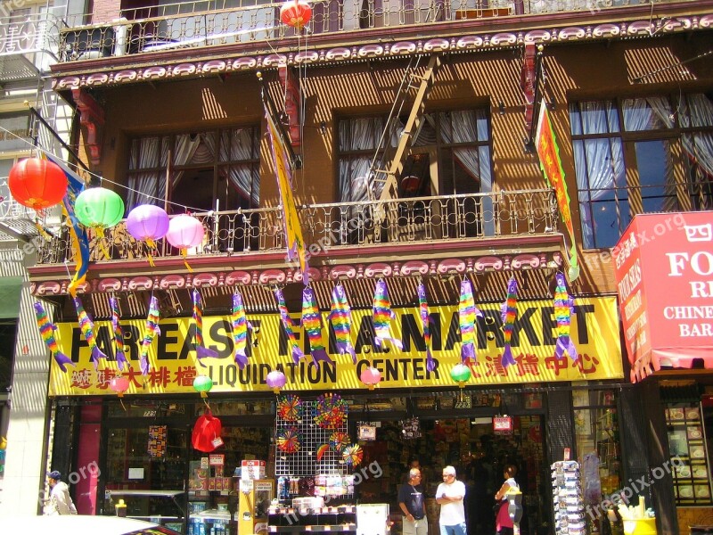 China Town San Francisco California Usa Tourist Attraction