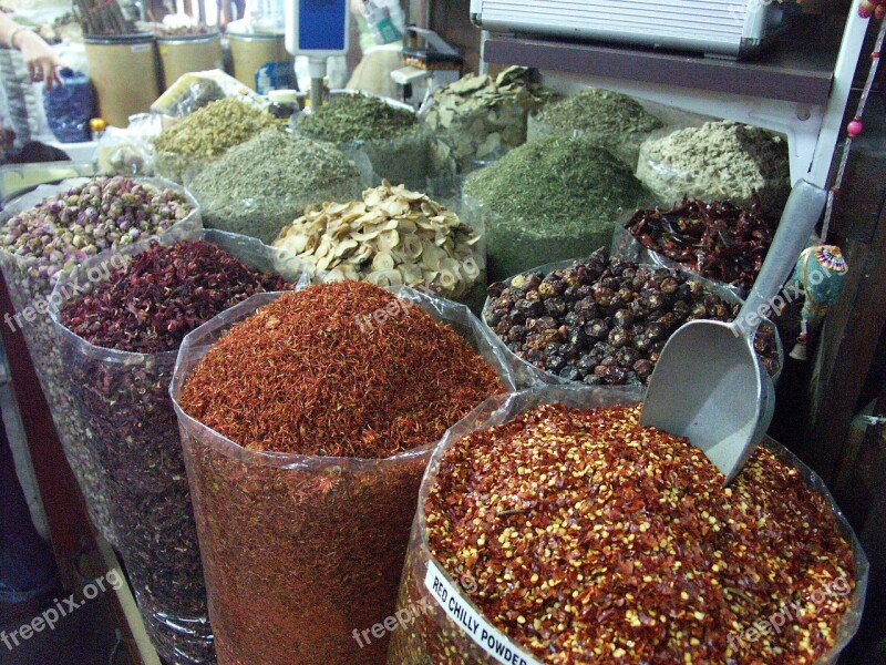 Dubai Market Spice Shopping Cook