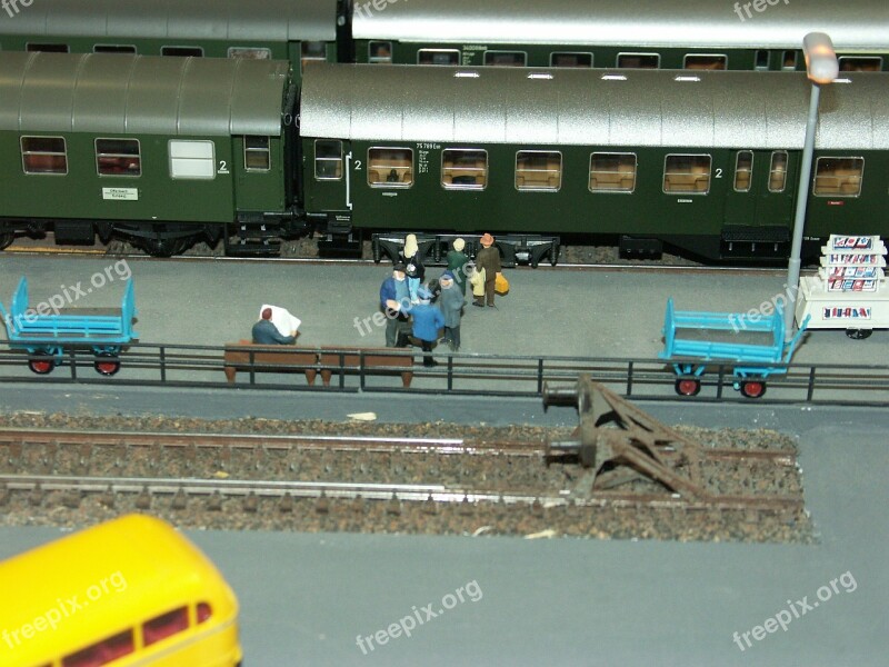 Model Railway Railway Station Platform Buffer Stop Rail