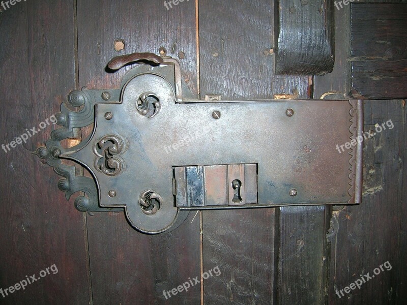 Door Lock Antique Metal Castle Key Hole Free Photos