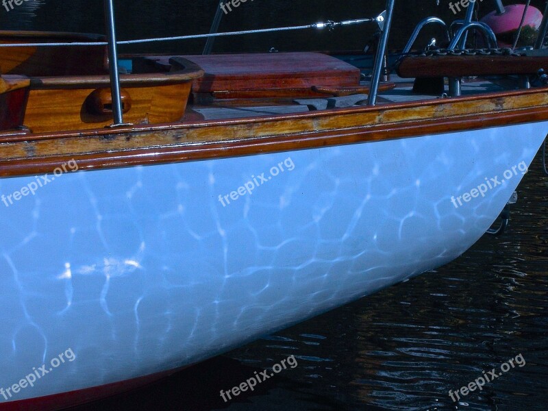 Sailboat Keel Reflection Free Photos