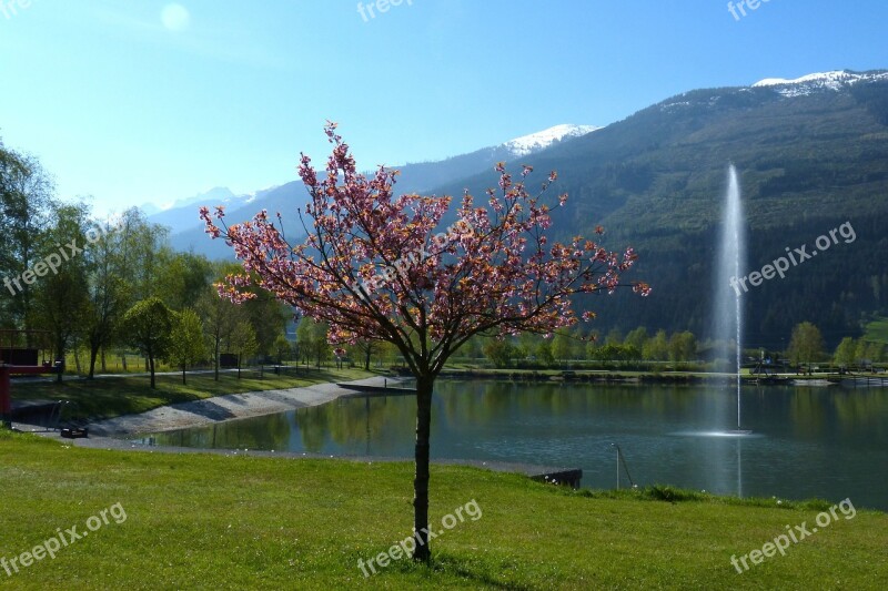 Badesee Fountain Uttendorf Water Free Photos