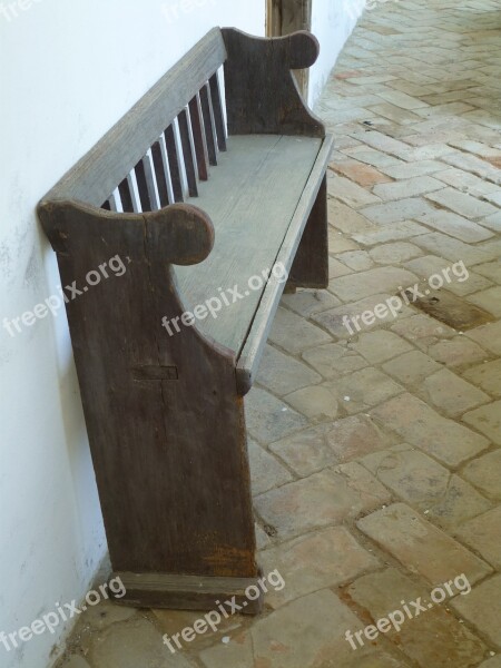 Bank Rest Bench Wood Seat