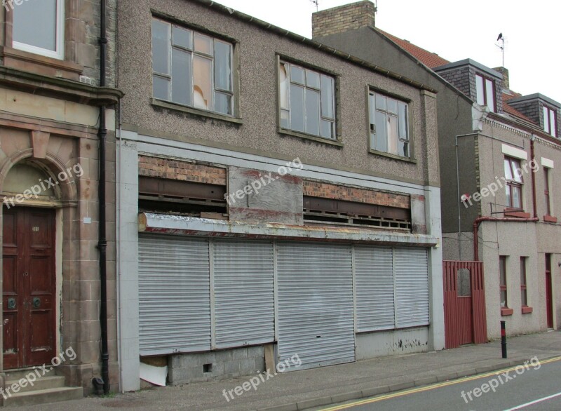 Old Shop Old Store Downtown Derelict Shop Derelict Store