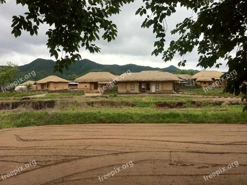 Andong Hahoe Village Anton Hahoe Village Thatch Roofed Hose Home