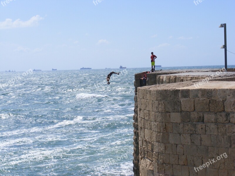 Cliff Jump Dock Quay Pier Jumping