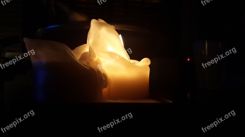 Candle Soft Wax Candle Flame Burning