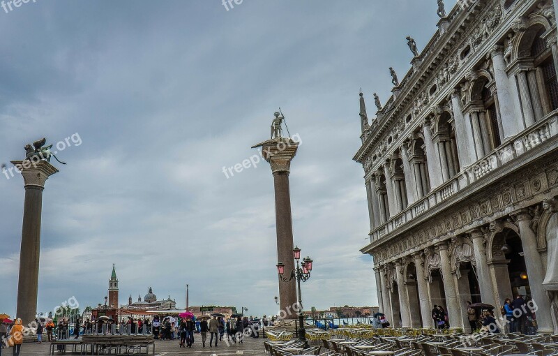 Piazza San Marco St Mark's Square Venice Italy Houses