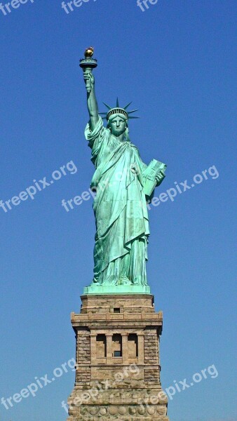 The Statue Of Liberty New York Manhattan Free Photos