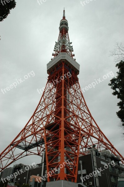 Tokyo Tower Japan Tokyo Eiffel Tower Free Photos