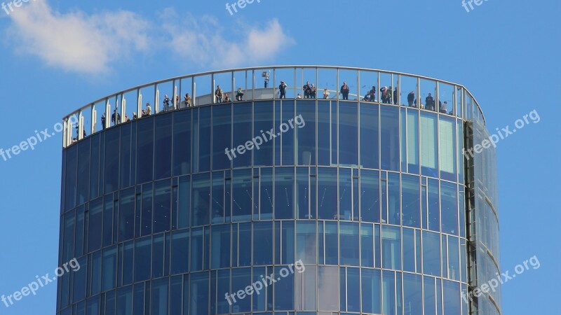 Kölntriangle Skyscraper View Human Sky