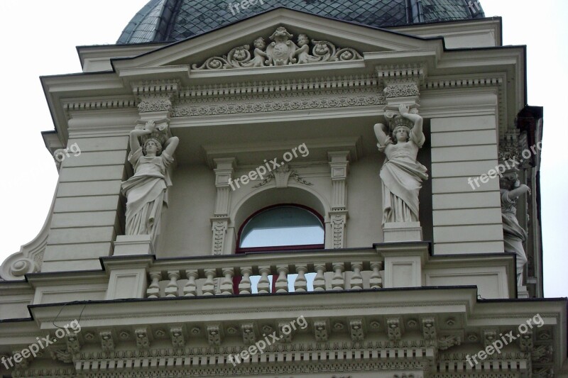 Sculpture Balcony Window Architecture Piotrkowska Street