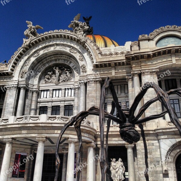 Palace Of Fine Arts Arts Mexico Palace Spider