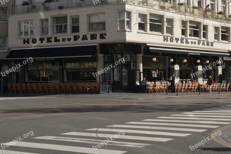 Pedestrian Crossing Street Hotel Oostende Free Photos