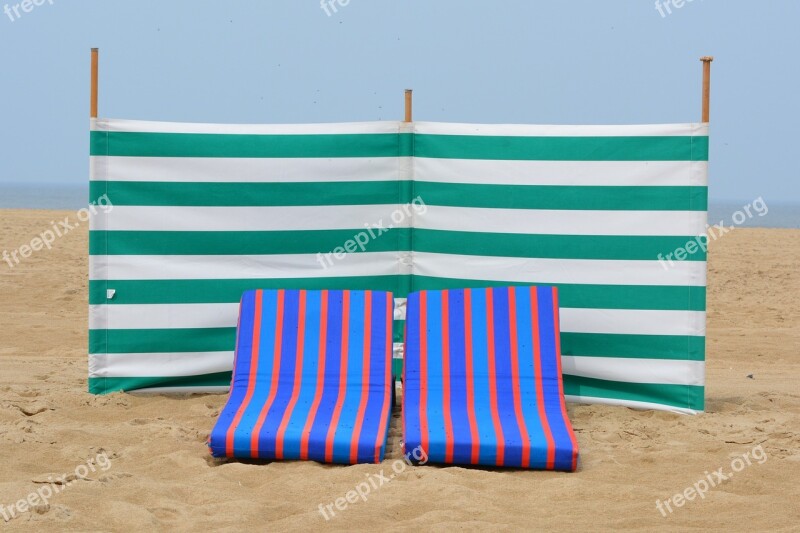 Beach Sea Pillows Blue Sky Holiday