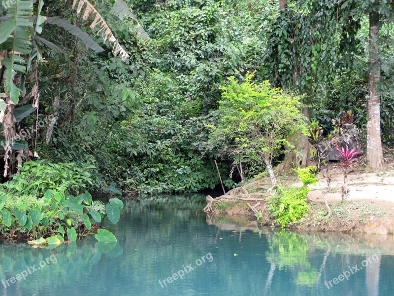 Laos Vang Vieng Lagoon Blue Lagoon Water