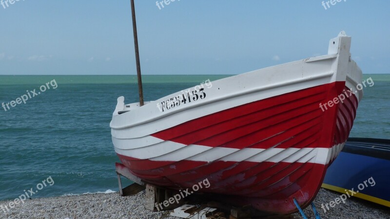 Fishing Boat Boat Sea Beach Normandy