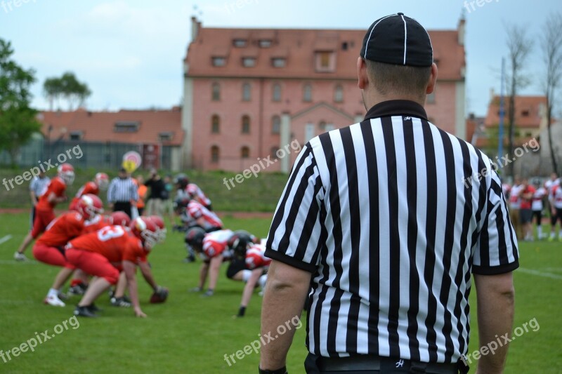 American Football Sport Referee Lag Free Photos