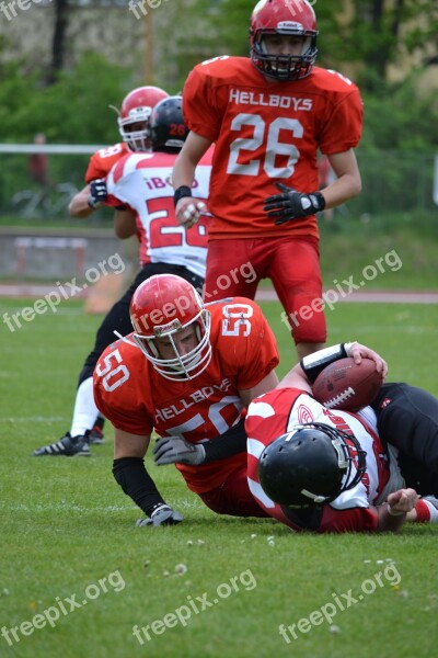 American Football Composition Down Free Photos