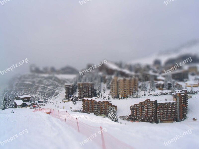 Ski Area Hotels Winter Ski Run Skiing