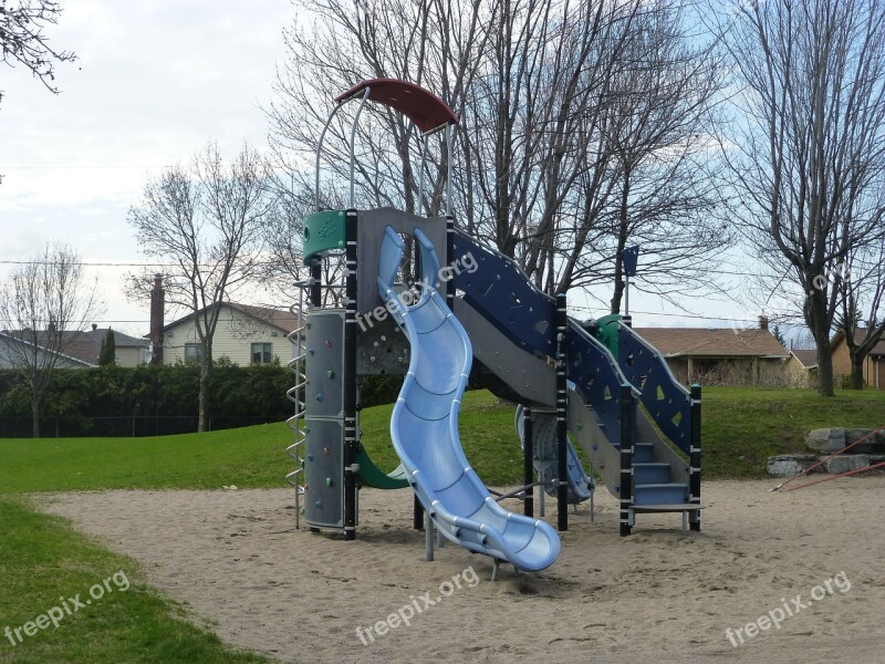 Playground Playing Field Kids Play Plastic