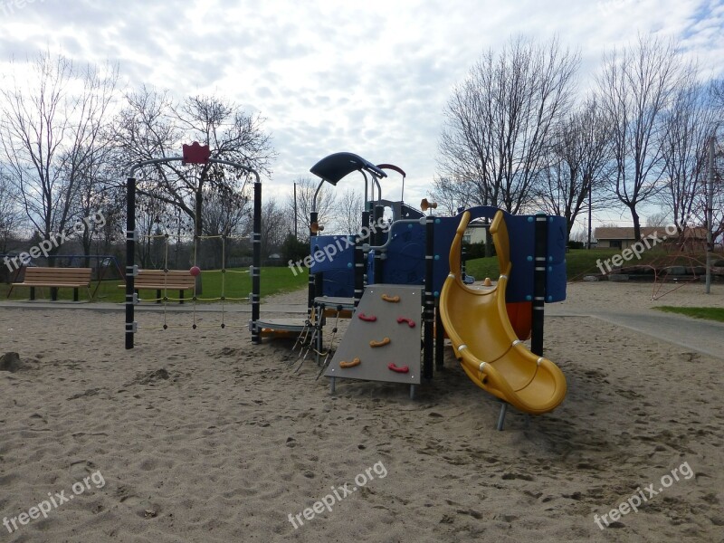 Playground Playing Field Kids Play Plastic