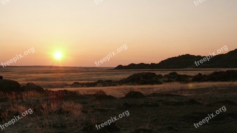 Namibia Sahara Desert Sunset Free Photos