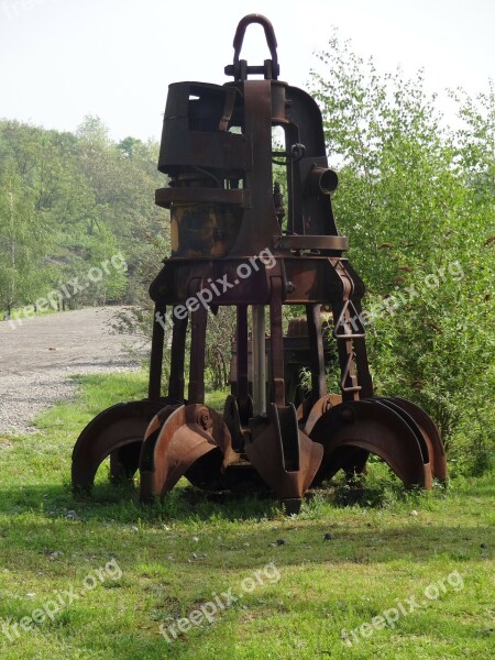 Crane Rust Duisburg Ruhr Area North Rhine Westphalia