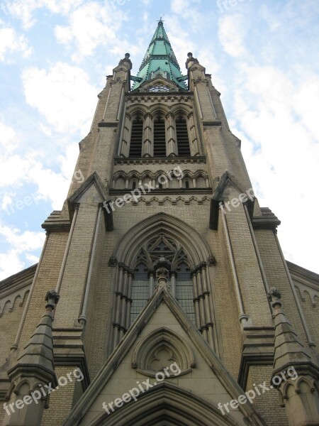 Cathedral Spire Anglican Architecture Tower