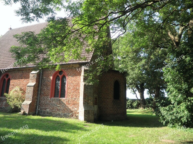 Village Church Brick Island Of Usedom Netzelkow Architecture