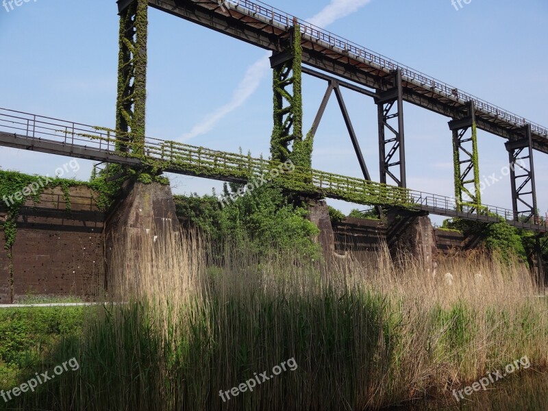 Duisburg Bridge Factory Ruhr Area North Rhine Westphalia