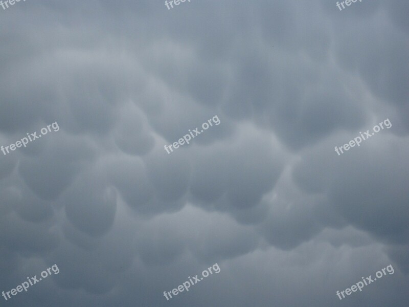 Clouds Puffy White Cumulus Cloudscape